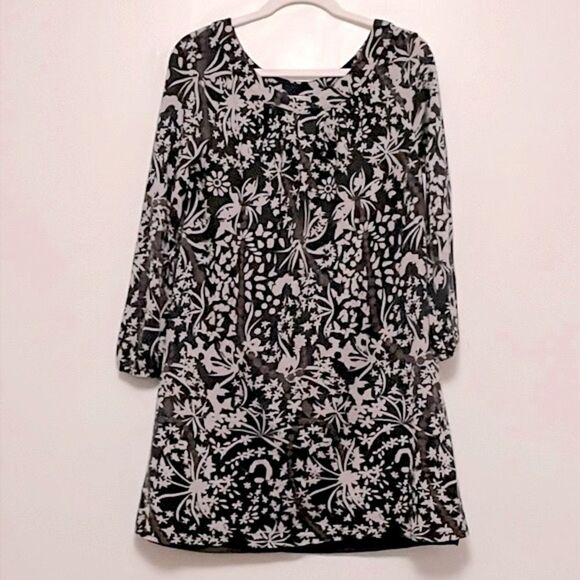 Maje Paris patterned swing tunic dress lined size 1/US small or sz 8 - Picture 1 of 10